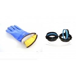 Pierścienie do suchych rękawic SiTech + rękawice Showa 495